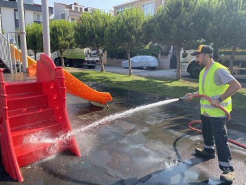 Darıca’da parklara hijyenik dokunuş
