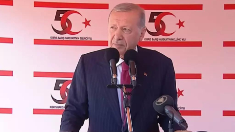 Cumhurbaşkanı Erdoğan'dan Kıbrıs'ta Yunan Bakana tepki!