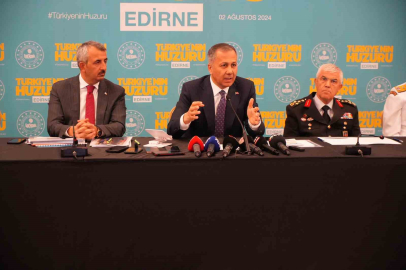 Bakan Yerlikaya: "Edirne’de şu anda organize suç örgütü yok"
