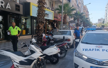 Turgutlu Zabıtası’ndan kaldırım işgali denetimi
