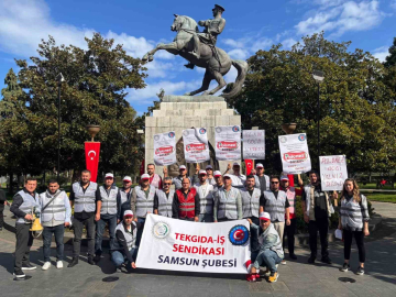 İstanbul’da işten çıkarılan işçilere Samsun’dan destek
