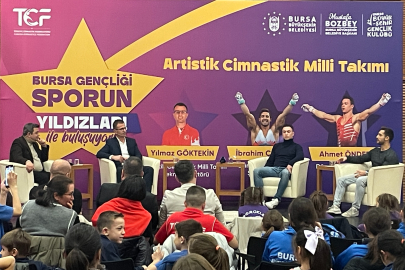 Cimnastik Milli Takımı Bursalı gençlerle buluştu