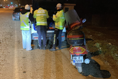 Çalıntı motor ile polislere yakalandı