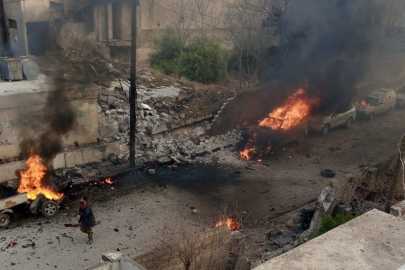 Münbiç'te terör örgütü PKK/YPG'den bomba yüklü araçla saldırı